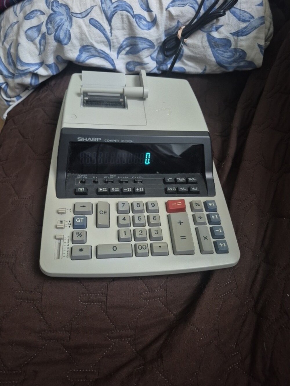 Vintage Sharp Compet QS-2760H Calculator - WORKS GREAT!!